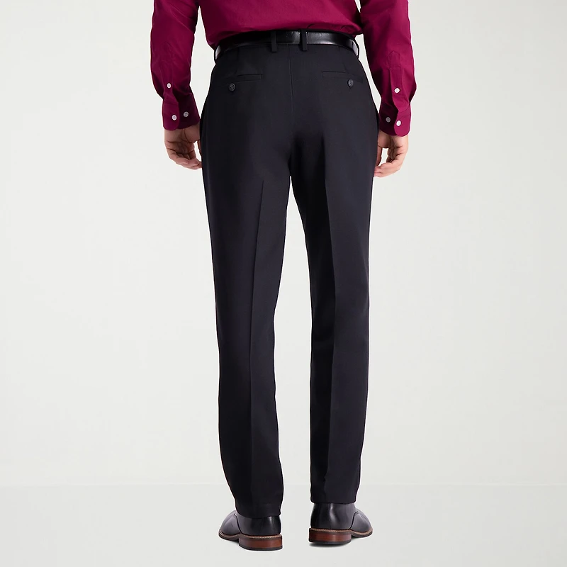 Haggar Travel Performance Tailored Mens Stretch Fabric Modern Fit Flat Front Suit Pant
