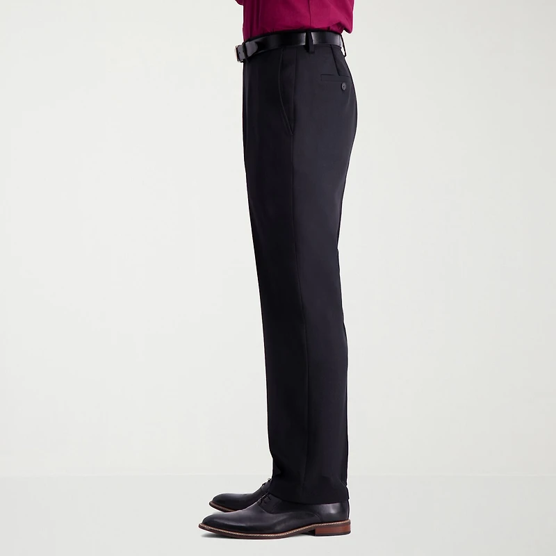 Haggar Travel Performance Tailored Mens Stretch Fabric Modern Fit Flat Front Suit Pant