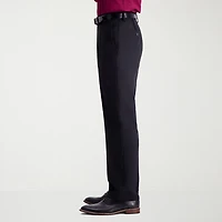 Haggar Travel Performance Tailored Mens Stretch Fabric Modern Fit Flat Front Suit Pant