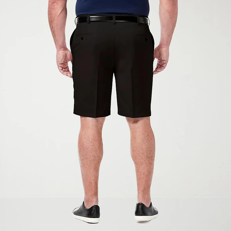 Haggar Cool 18 Pro Expandable Waist Mens 10 1/2" Big and Tall Stretch Fabric Moisture Wicking Quick Dry Chino Short