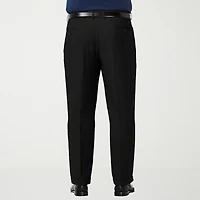 Haggar Premium Comfort Expandable Waist Mens Classic Fit Big and Tall Dress Pleated Pant