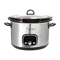 MegaChef 6 Quart + 2.6 Quart  Split Electric 8 Qt Slow Cooker