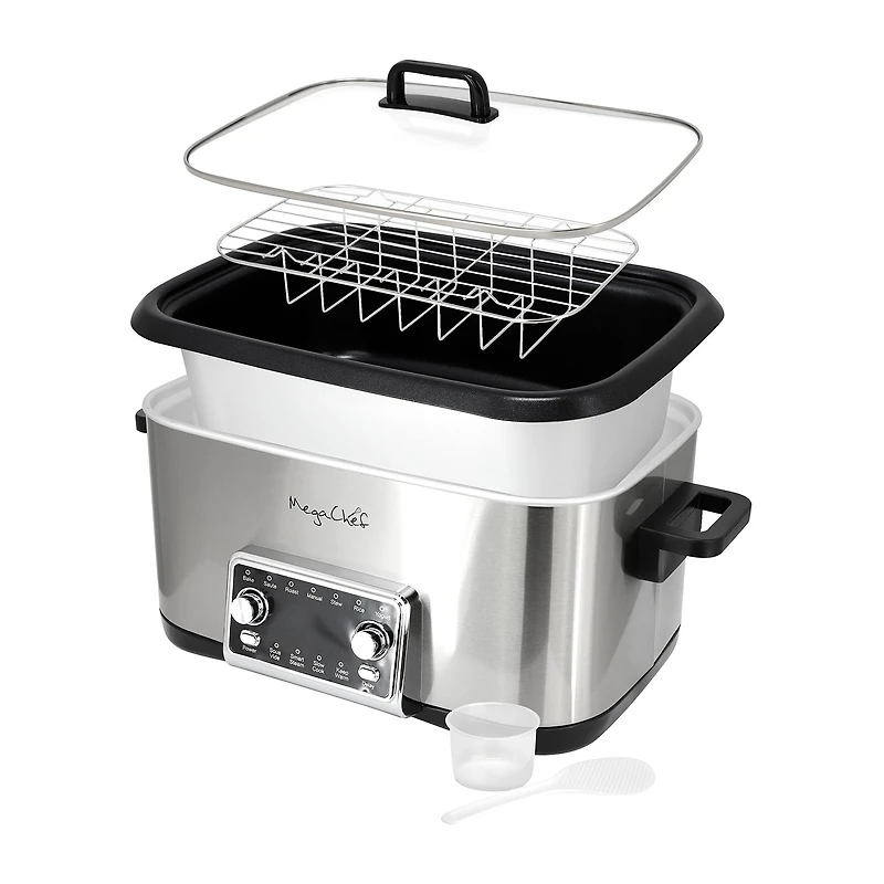 MegaChef 12-In-1 Deluxe Multi 8 Qt Slow Cooker
