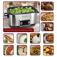 MegaChef 12-In-1 Deluxe Multi 8 Qt Slow Cooker