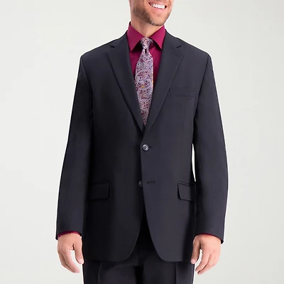 Haggar Travel Performance Tailored Mens Stretch Fabric Modern Fit Suit Jacket