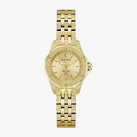 Bulova Womens Gold Tone Stainless Steel Bracelet Watch 97l192