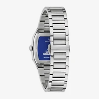 Bulova Mens Silver Tone Stainless Steel Bracelet Watch 96a336