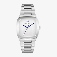Bulova Mens Silver Tone Stainless Steel Bracelet Watch 96a336