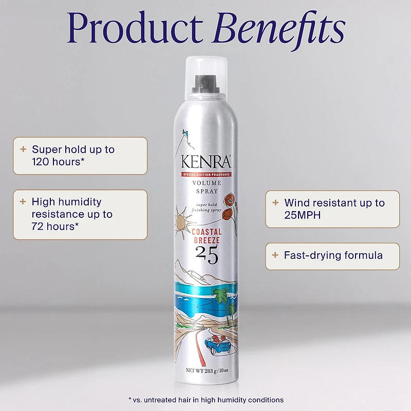 Kenra Volume Spray 25 Coastal Breeze 5o% Hair Spray 10 oz.