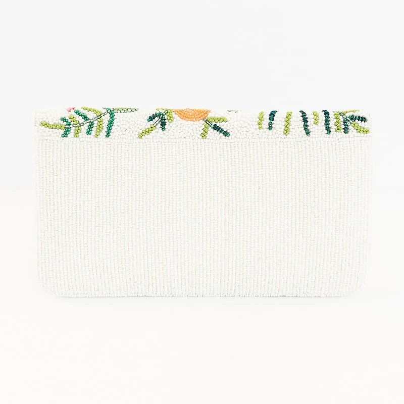 SOL and MER Beaded Fruits Beaded Clutch