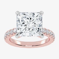(G-H / Si1-Si2) Womens 2 1/4 CT. T.W. Lab Grown White Diamond 14K Gold Side Stone Engagement Ring