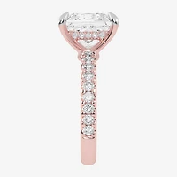 (G-H / Si1-Si2) Womens 2 1/4 CT. T.W. Lab Grown White Diamond 14K Gold Side Stone Engagement Ring