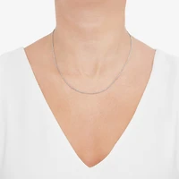 Womens 10K Gold Inch Wheat Chain Necklace