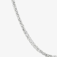 Womens 10K Gold Inch Wheat Chain Necklace