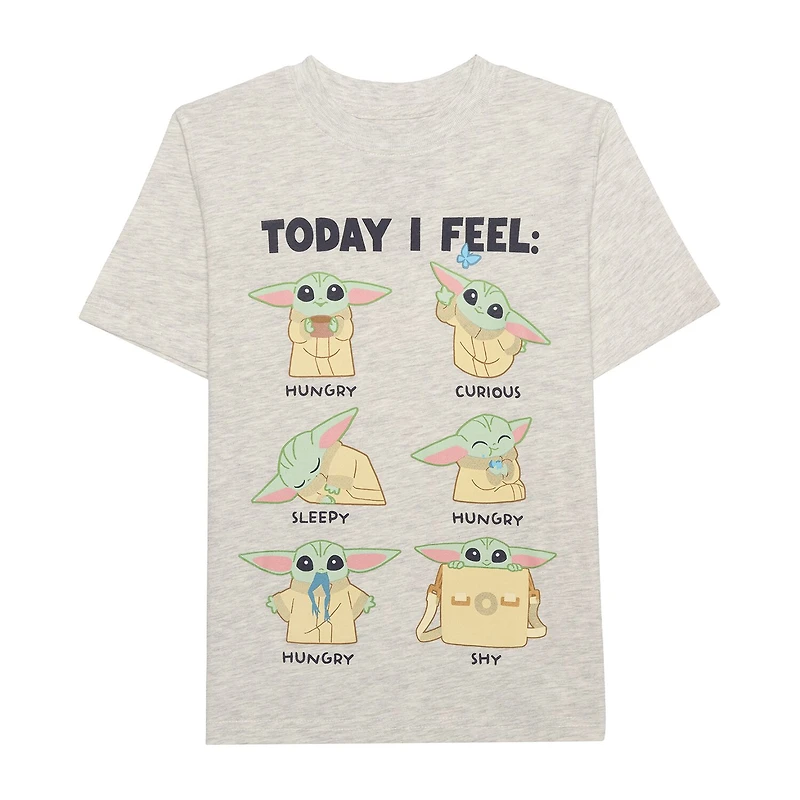 Disney Collection Boys Round Neck Short Sleeve Classic Fit Star Wars Graphic T-Shirt