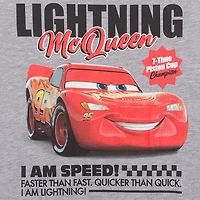 Disney Collection Boys Round Neck Short Sleeve Classic Fit Cars Graphic T-Shirt