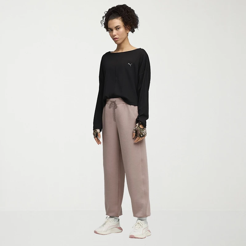 PUMA Womens Crew Neck Long Sleeve Active T-Shirt