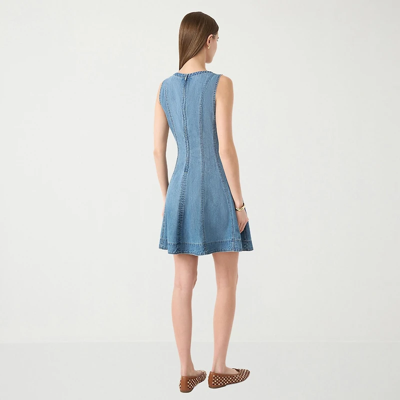 RM Rebecca Minkoff Womens Crew Neck Sleeveless A-Line Dress