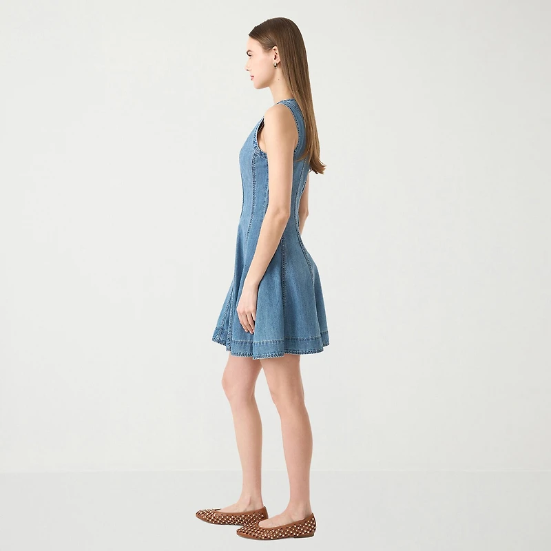RM Rebecca Minkoff Womens Crew Neck Sleeveless A-Line Dress