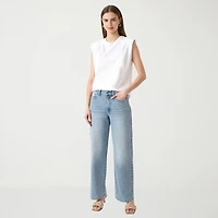 RM Rebecca Minkoff Womens Crew Neck Sleeveless T-Shirt