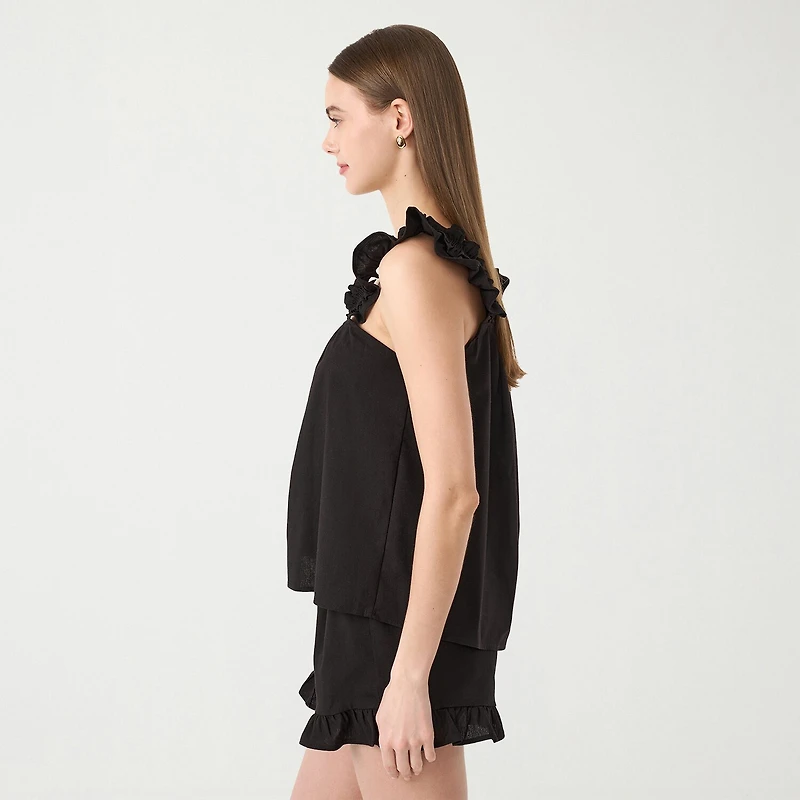 RM Rebecca Minkoff Womens Square Neck Sleeveless Blouse