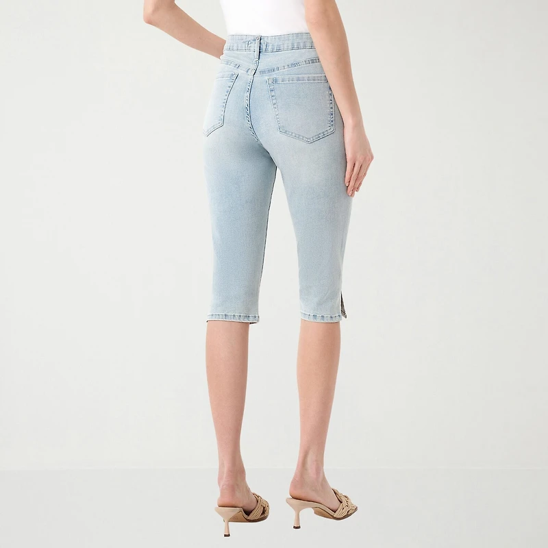 RM Rebecca Minkoff Womens Skinny Mid Rise Capri Pant