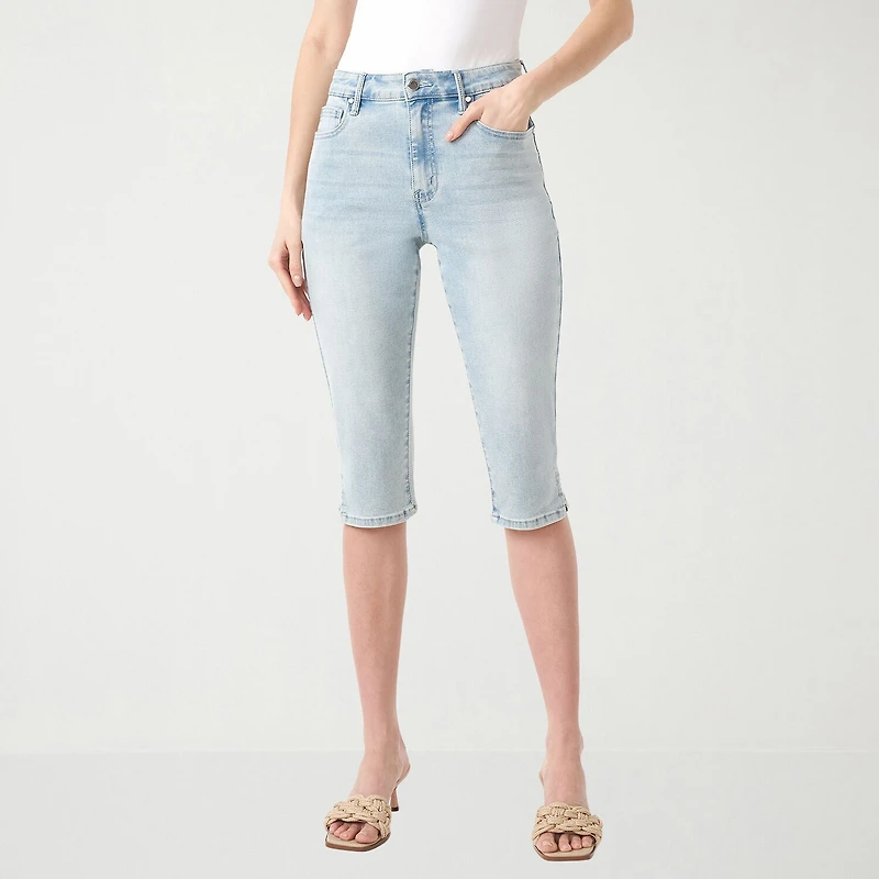 RM Rebecca Minkoff Womens Skinny Mid Rise Capri Pant
