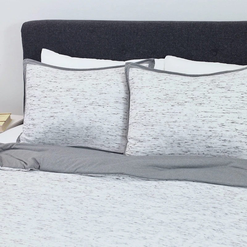 Martex Theo Heathered Reversible Comforter Set