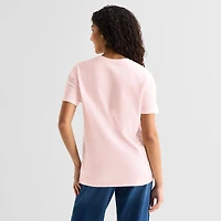 Pixar Boyfriend Tee Womens Juniors Crew Neck Short Sleeve Regular Fit Graphic T-Shirt