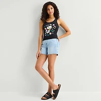 Womens Juniors U Neck Sleeveless Peanuts Tank Top