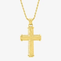 Cross Mens 10K Gold Cross Pendant