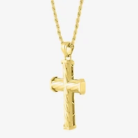 Cross Mens 10K Gold Cross Pendant