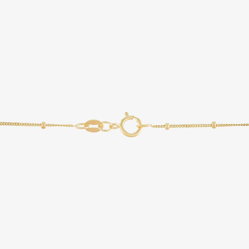 Gold Addiction Womens 10K Gold 16 Inch Curb Chain Necklace