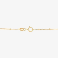 Gold Addiction Womens 10K Gold 16 Inch Curb Chain Necklace