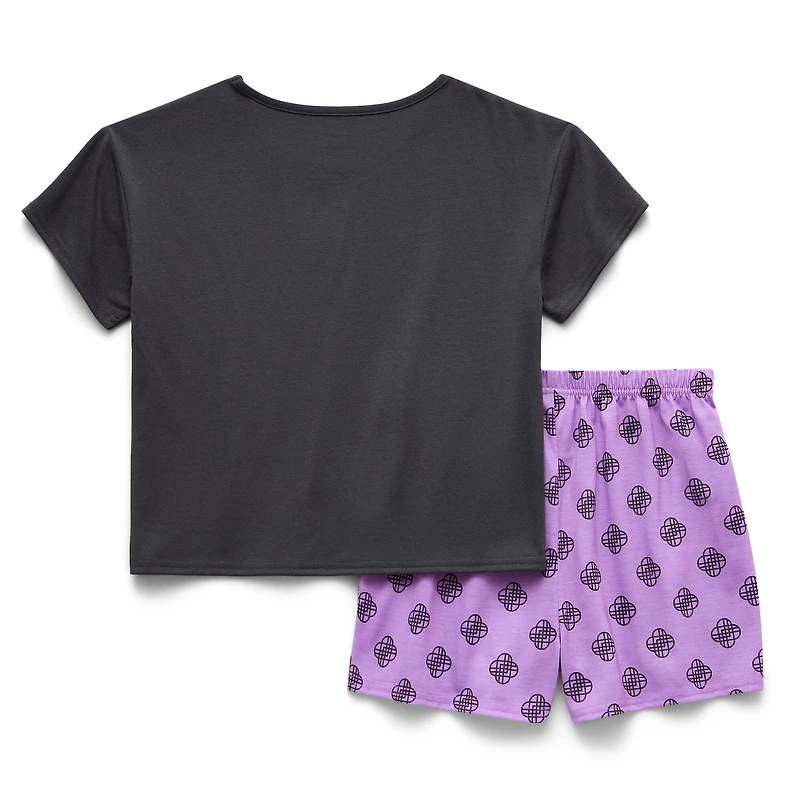 Little & Big Kid Girls KPOP Demon Hunters Crew Neck Short Sleeve 2-pc. Pajama Set