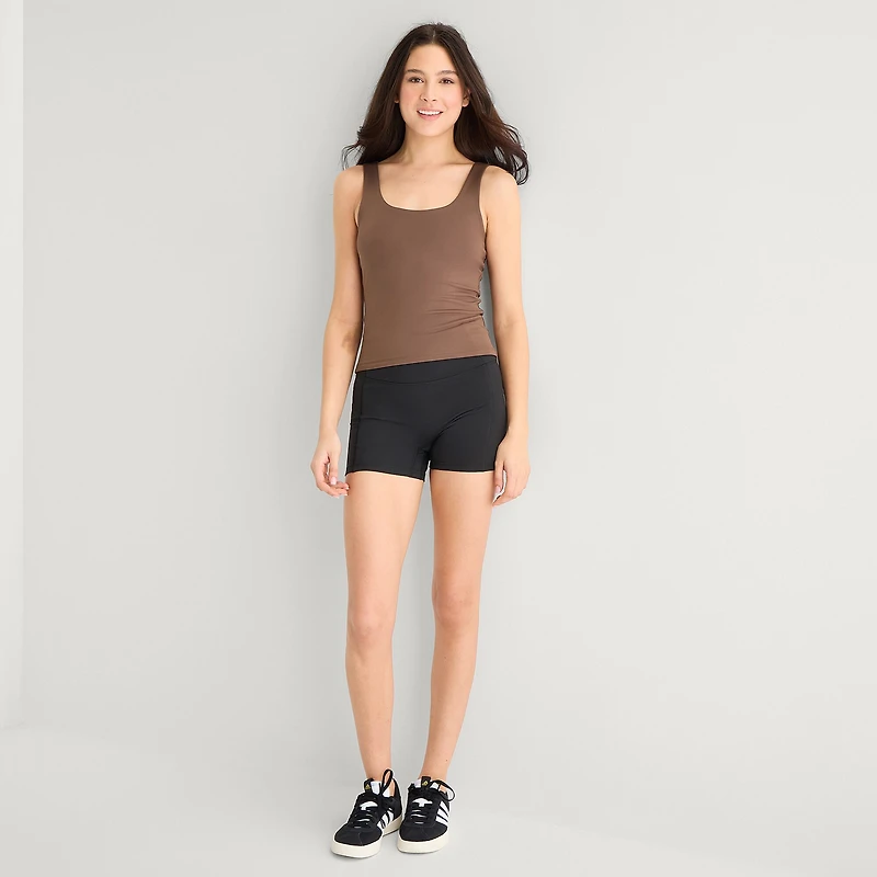 Arizona So Smooth Womens Juniors Scoop Neck Sleeveless Tank Top