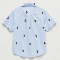 U.S. Polo Assn. Toddler Boys Short Sleeve Regular Fit Button-Down Shirt