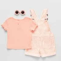 Little Lass Toddler Girls 2-pc. Shortall Set