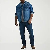Lee Legendary Denim Big and Tall Mens Stretch Fabric Relaxed Fit Jeans