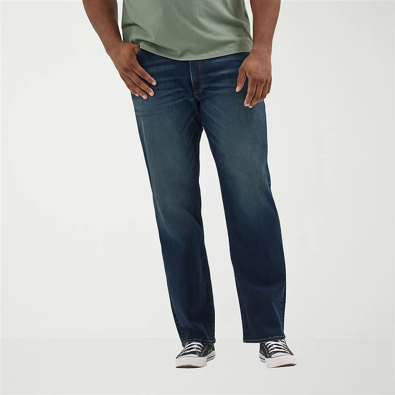 Lee Big and Tall Extreme Motion Relaxed Straight Leg Jeans