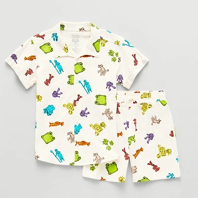 Disney Collection Little & Big Kid Boys T.O.T.S. Toy Story 2-pc. Short Set
