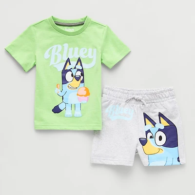 Toddler Boys Bluey 2-pc. Short Set