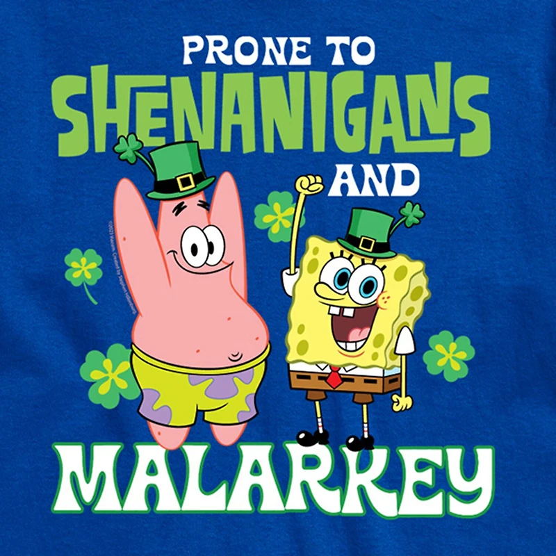 Novelty Mens Crew Neck Short Sleeve Regular Fit Spongebob Graphic T-Shirt