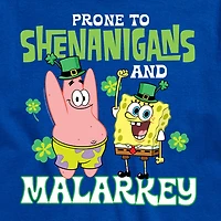 Novelty Mens Crew Neck Short Sleeve Regular Fit Spongebob Graphic T-Shirt