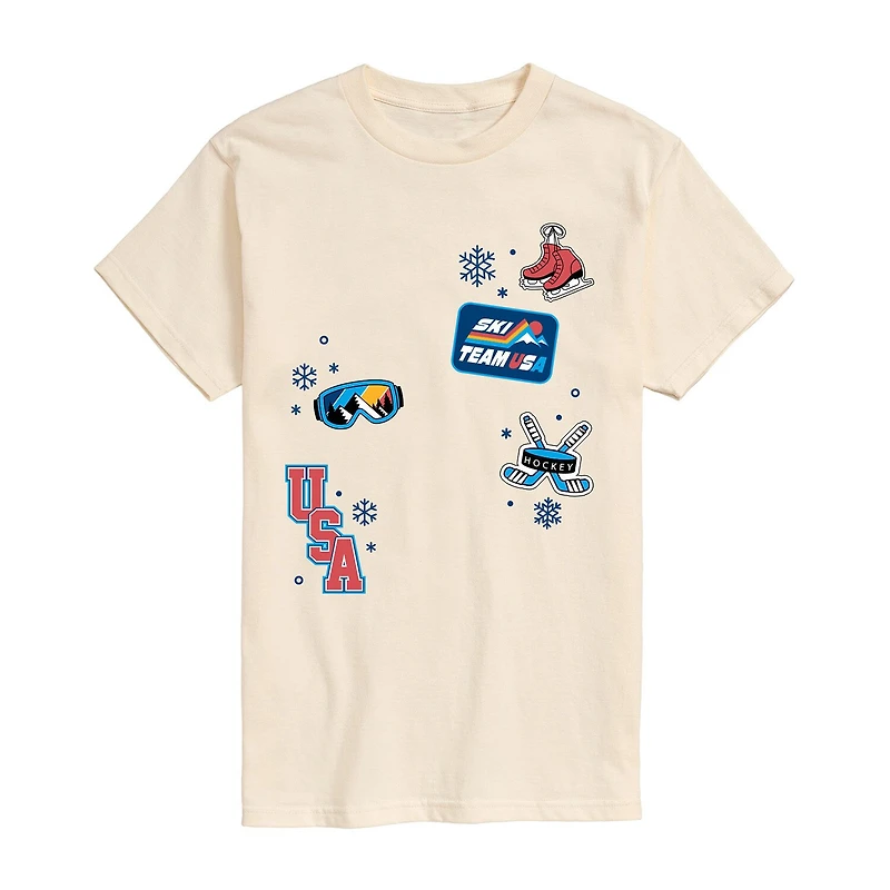 Novelty Mens Crew Neck Short Sleeve Regular Fit Graphic T-Shirt