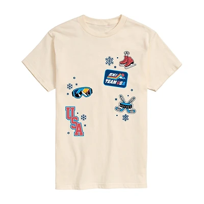 Novelty Mens Crew Neck Short Sleeve Regular Fit Graphic T-Shirt
