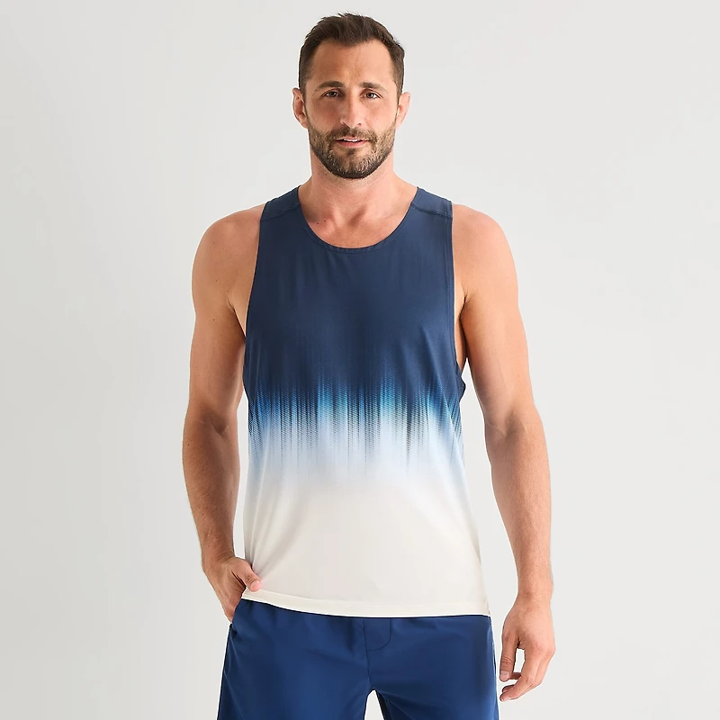 Xersion Mens U Neck Sleeveless Active Tank Top
