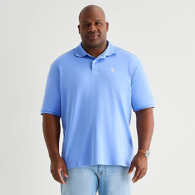 U.S. Polo Assn. Interlock Big and Tall Mens Classic Fit Short Sleeve Shirt