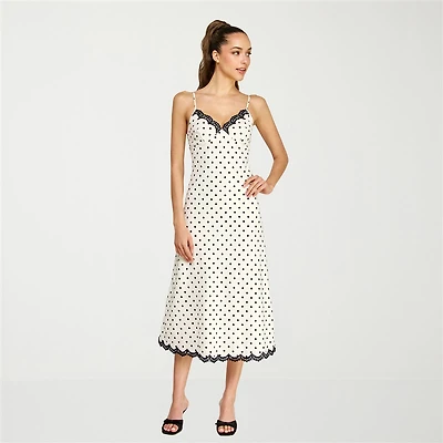belle vie Womens Sleeveless Slip Dress
