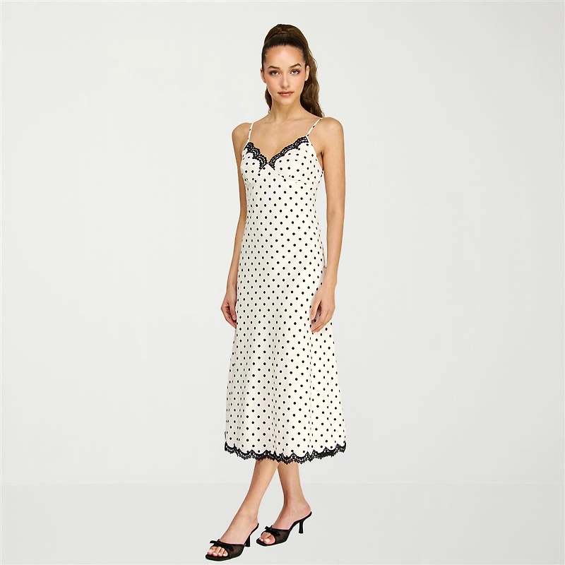belle vie Womens Sleeveless Slip Dress
